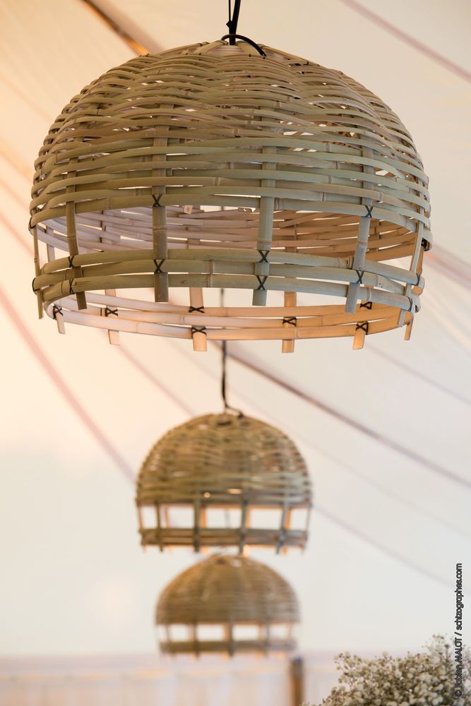 Suspensions extérieures - Luminaire cloche en Bambou - DEAMBULONS