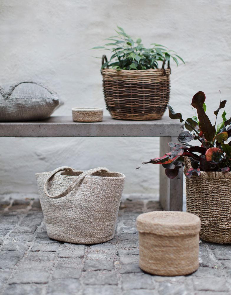 Storage boxes - Waterhyacinth and seagrass baskets - DIXIE