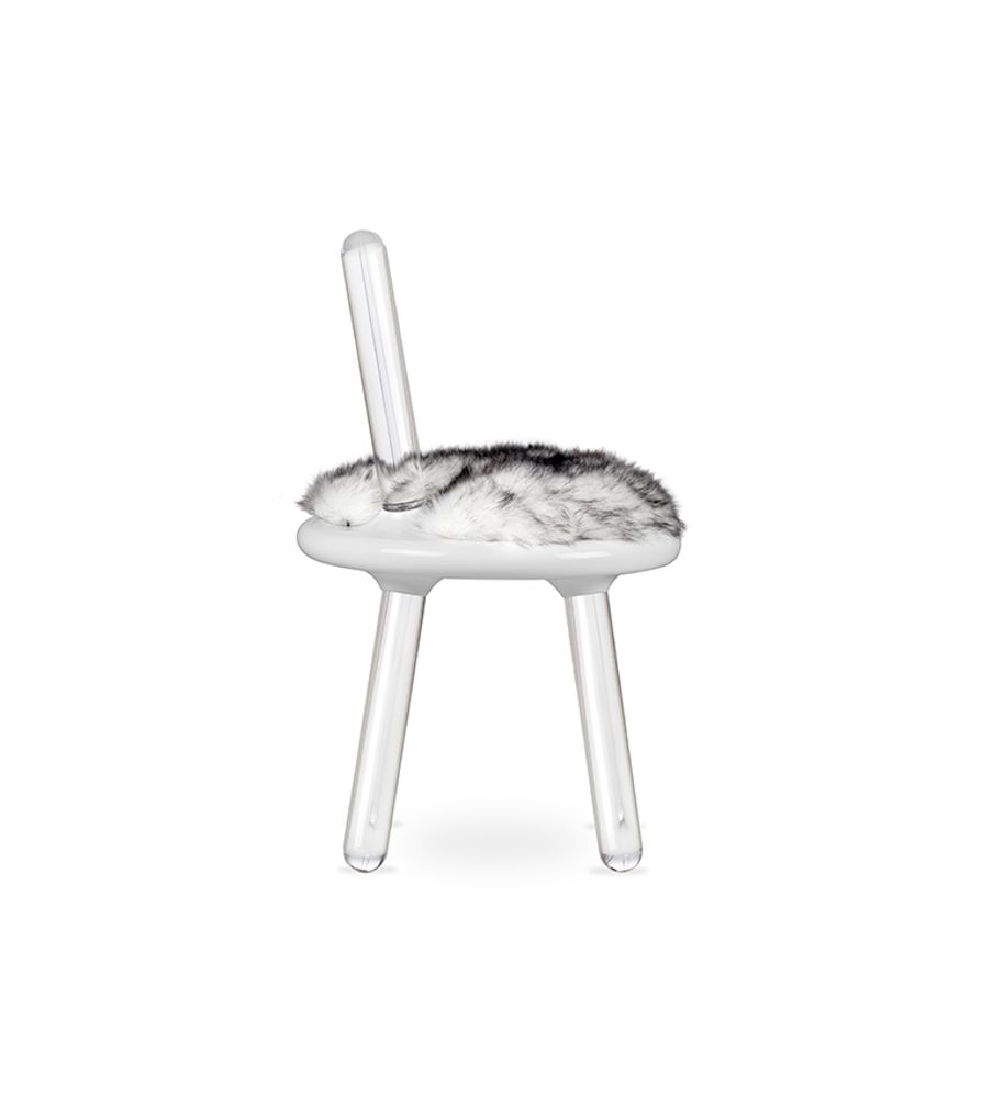 Children's sofas and lounge chairs - Illusion White Bear Chair - CIRCU