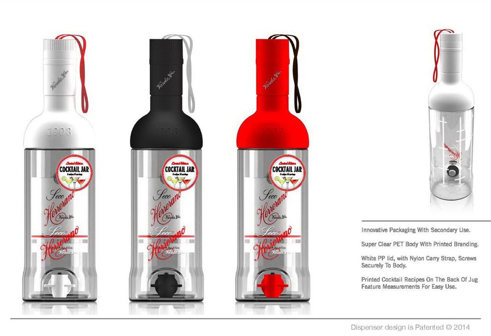 Carafes - Smirnoff Vodka Cocktail Dispenser VAP - INDUSTRIA CORP.