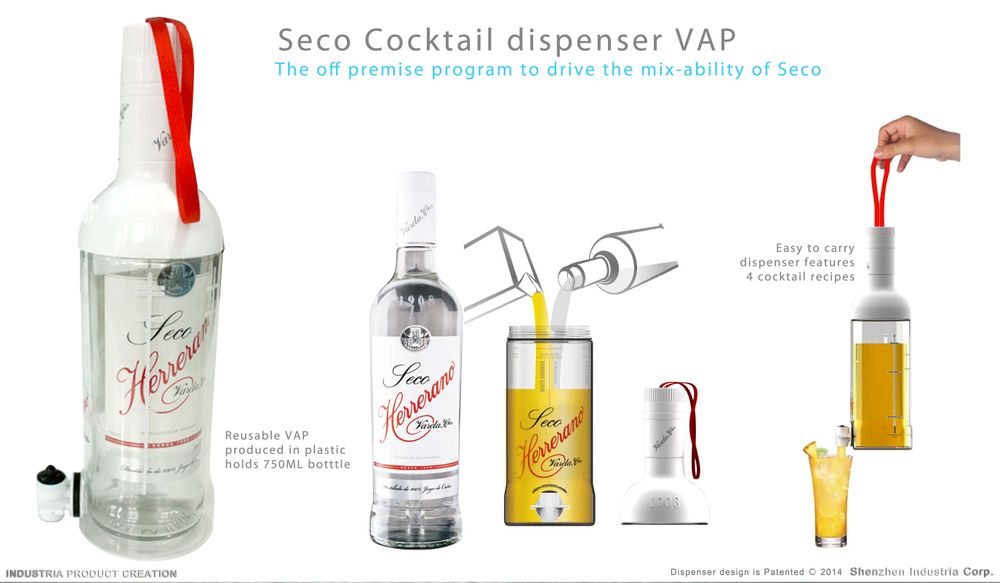 Carafes - Smirnoff Vodka Cocktail Dispenser VAP - INDUSTRIA CORP.