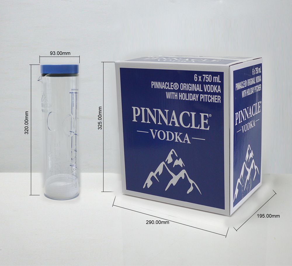 Carafes - Pinncle Vodka Cocktail Pitcher VAP  - INDUSTRIA CORP.