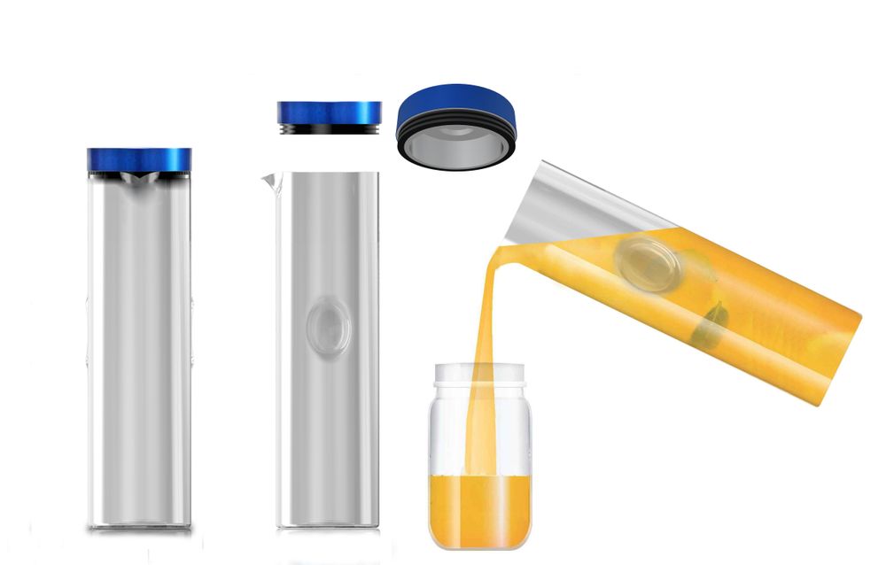 Carafes - Pinncle Vodka Cocktail Pitcher VAP  - INDUSTRIA CORP.