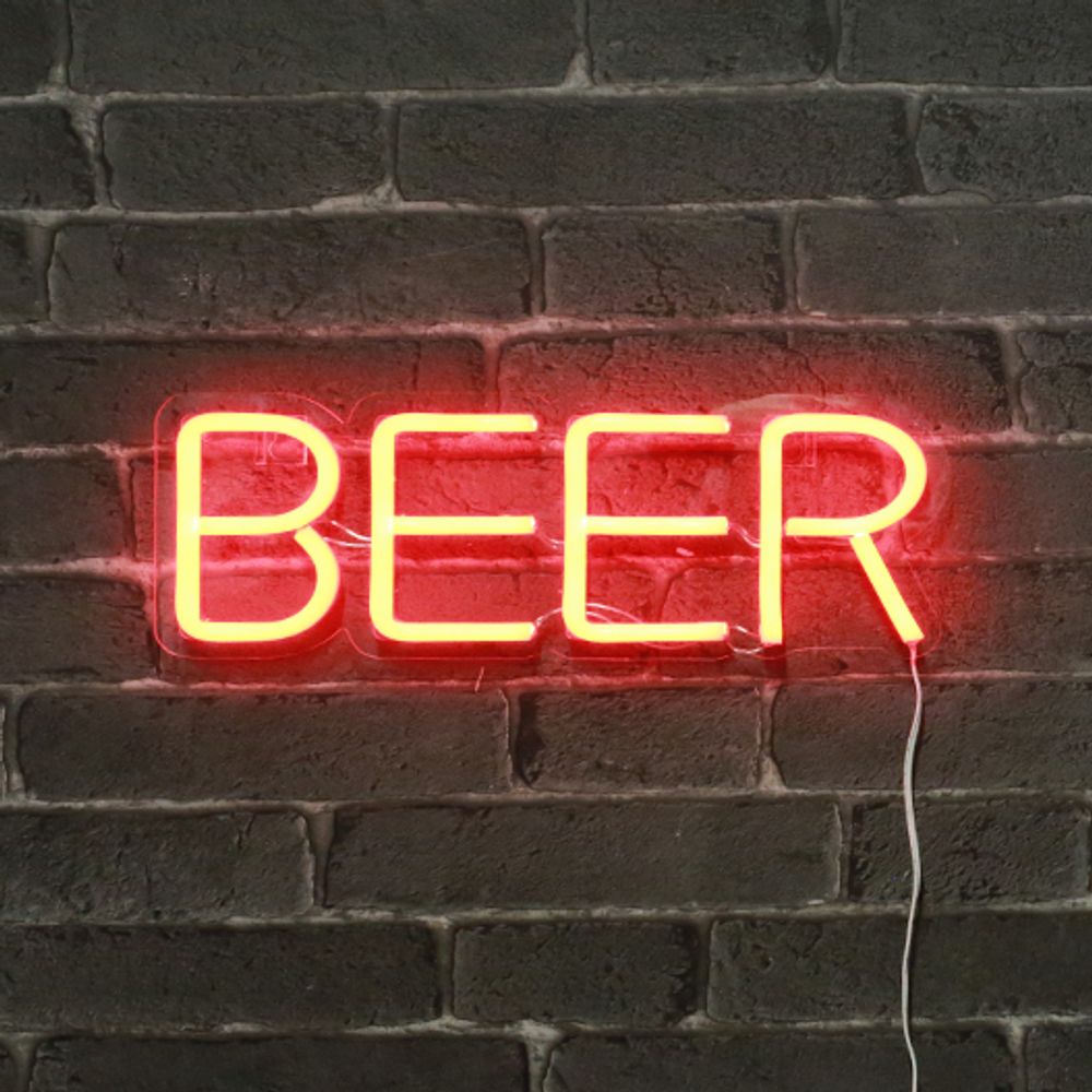 Éclairage LED - Lampe Neon LED BEER 33 cm - SKYLANTERN