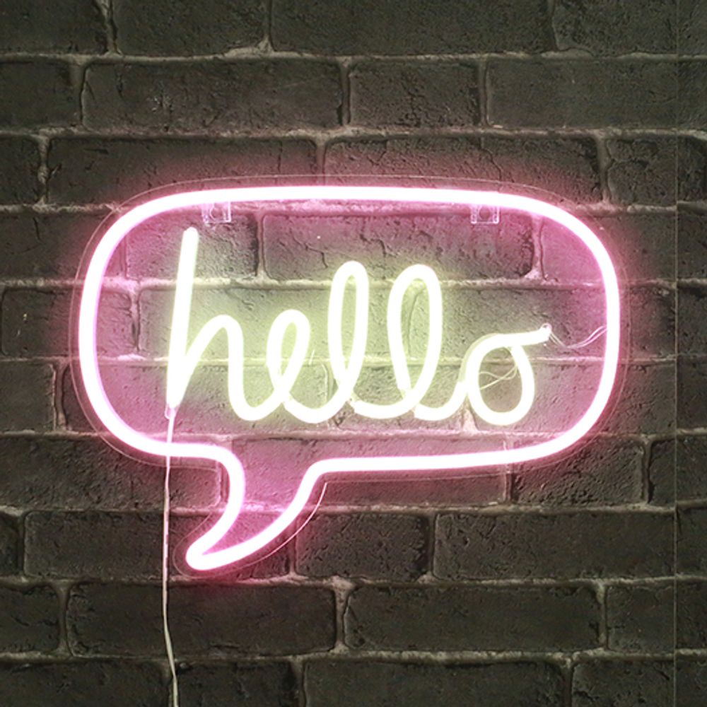 Design objects - Hello LED Neon Lamp 43 cm - SKYLANTERN