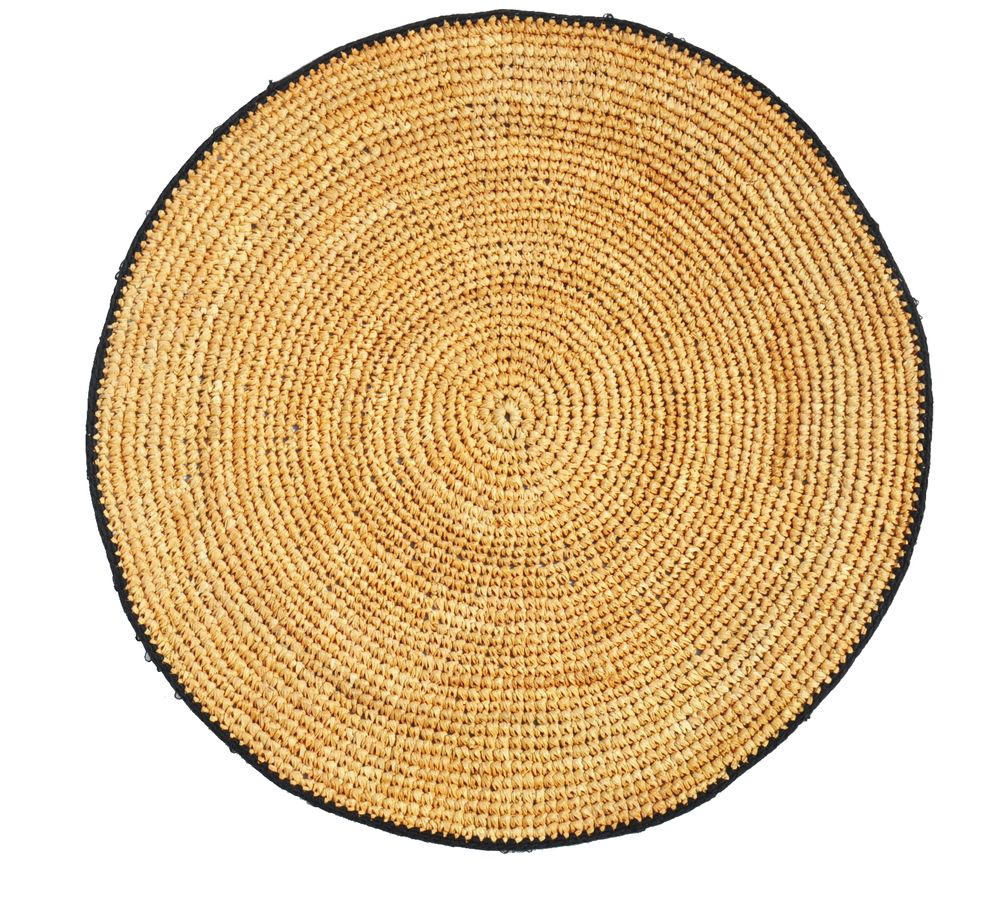 Everyday plates - map table crochet handmade - NORO