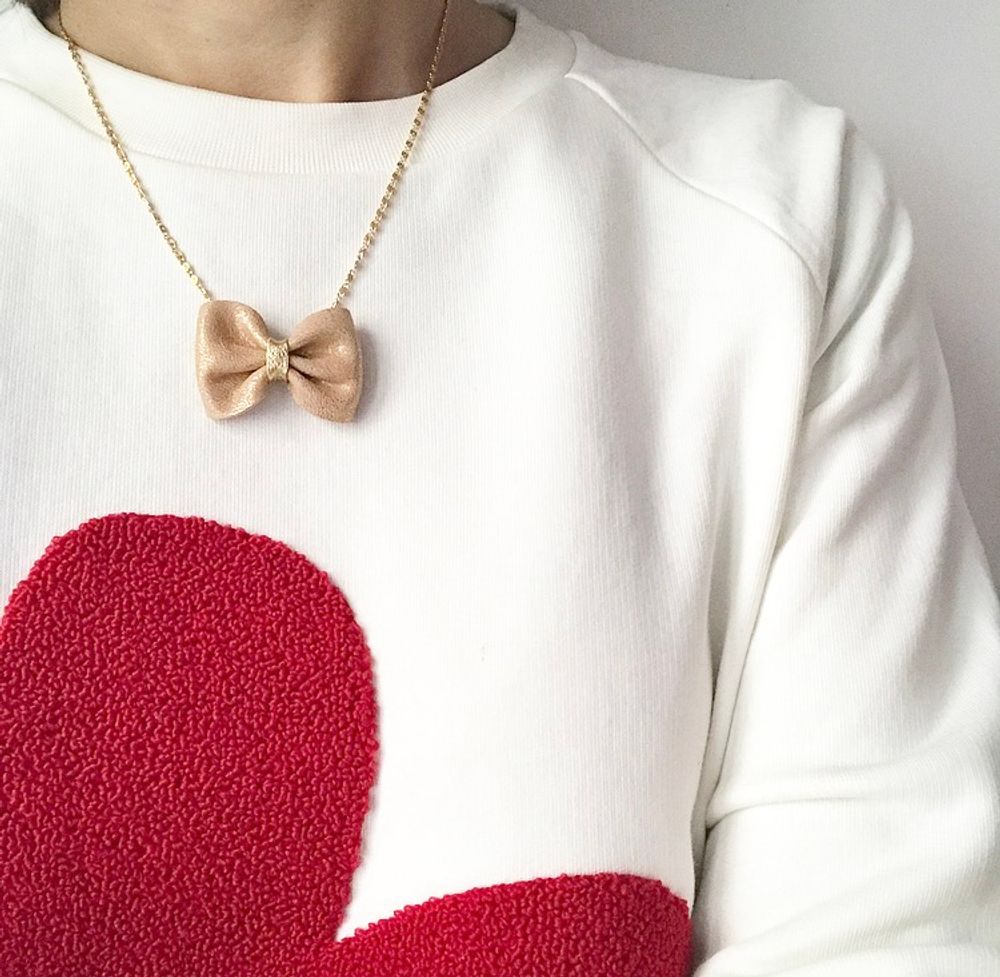 Jewelry - leather necklace - LITTLE MADAME