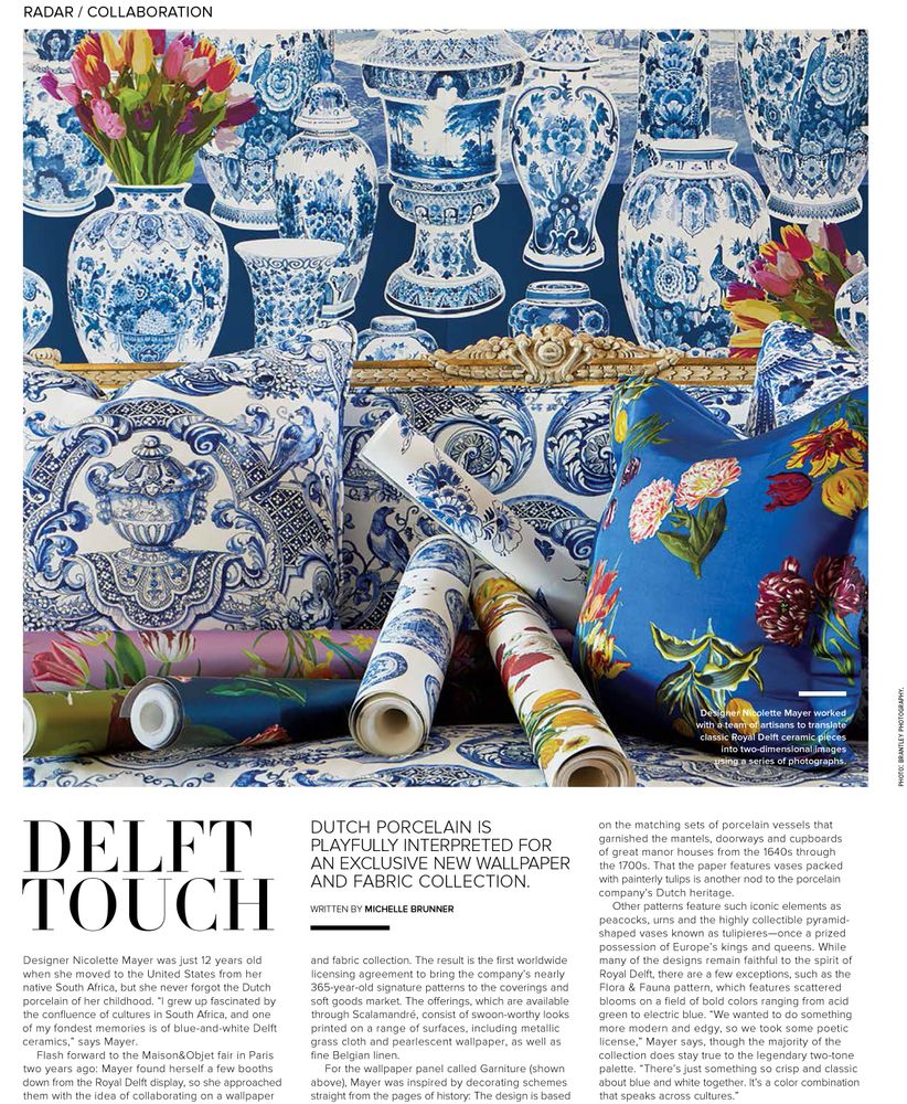 Hotel bedrooms - Nicolette Mayer-Royal Delft Wall Panels - DO NOT USE _ THE NICOLETTE MAYER COLLECTION