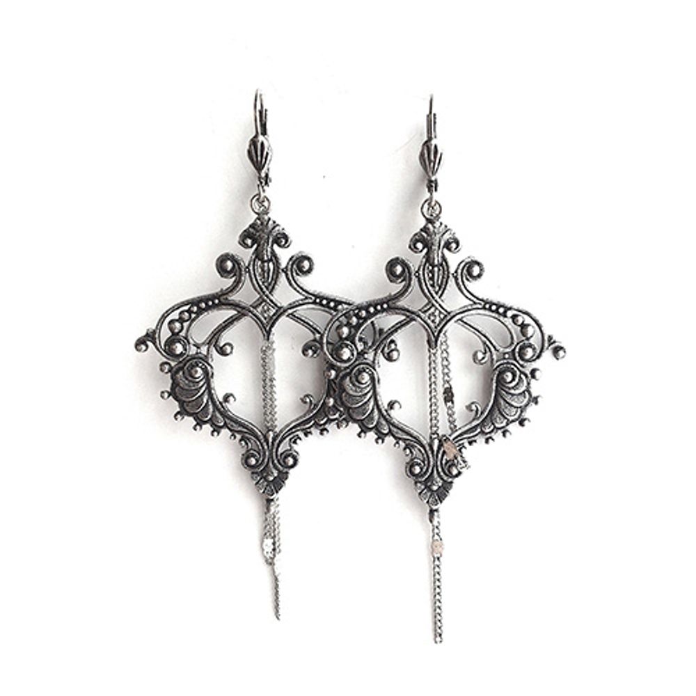 Bijoux - Boucles d'oreilles Filigrane dorées or fin - LOTTA DJOSSOU