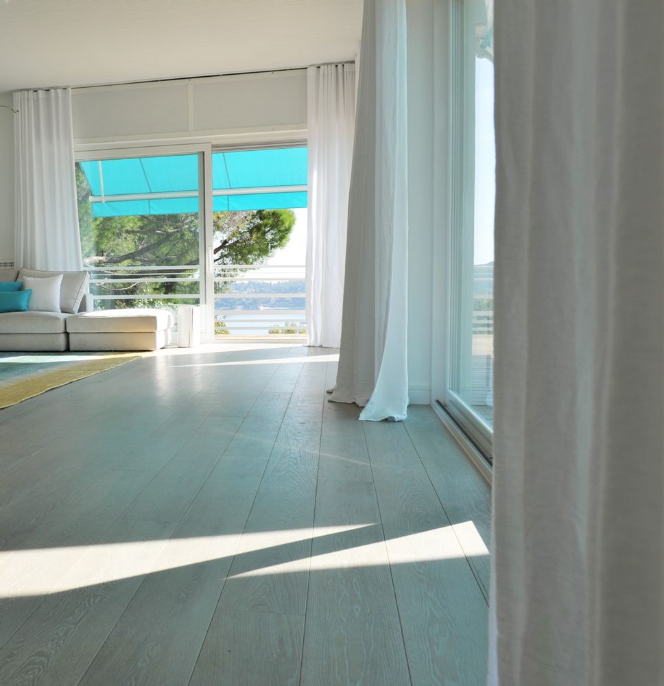 Fabrics - THICK WHITE WASHED LINEN FABRIC. - MAISON D'ÉTÉ