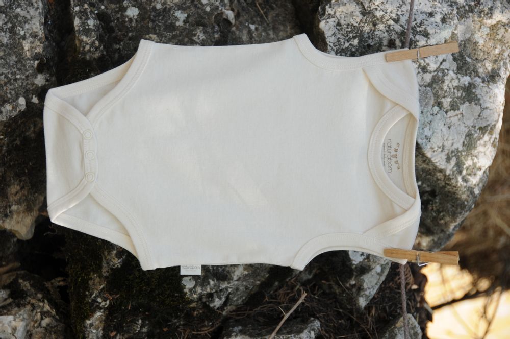 Homewear - Organic Cotton Baby Sleeveless Bodysuit - NATURABORN