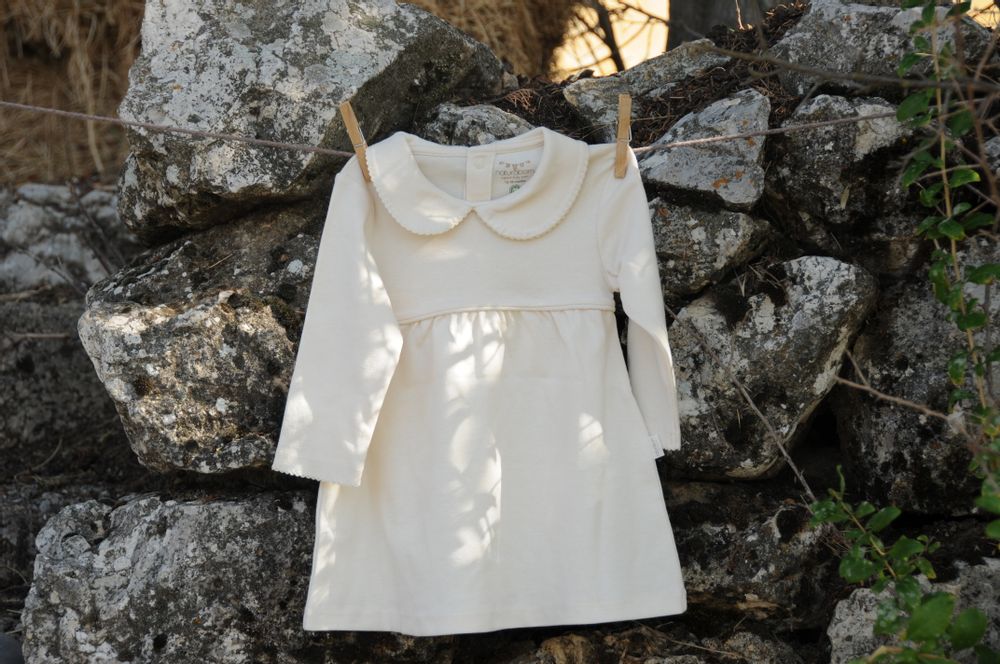 Homewear textile - Organic Cotton  Baby Crochet Dress - NATURABORN