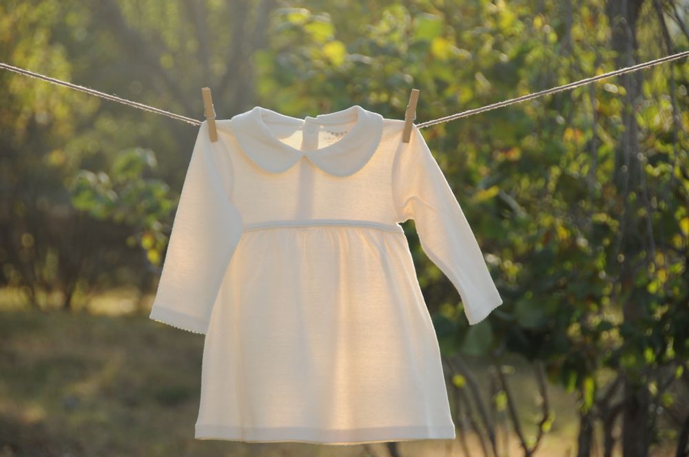 Homewear textile - Organic Cotton  Baby Crochet Dress - NATURABORN