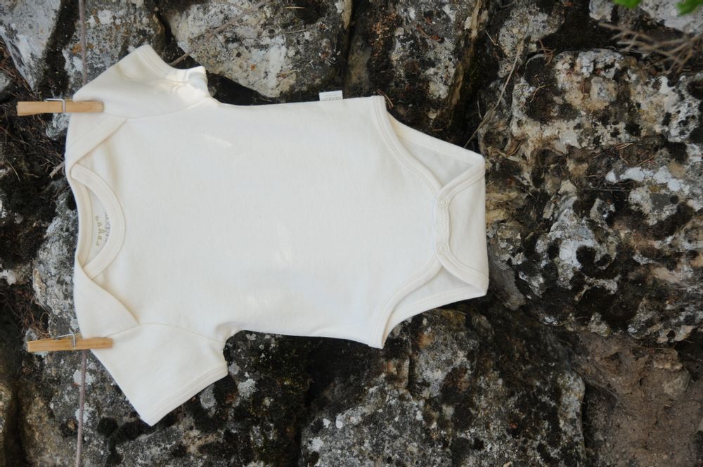 Homewear - Organic Cotton Short Sleeve Bodysuit - NATURABORN