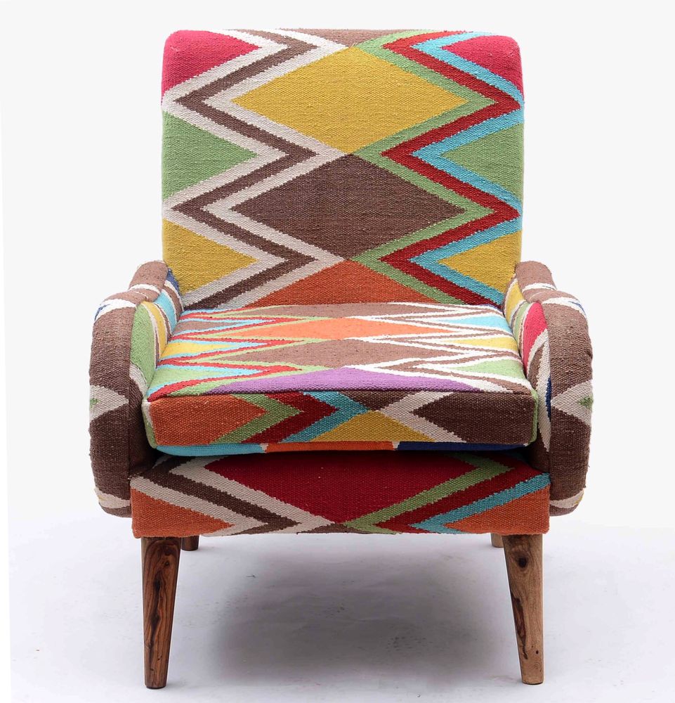 Armchairs - Kilim armchair Shaki - MATHI DESIGN