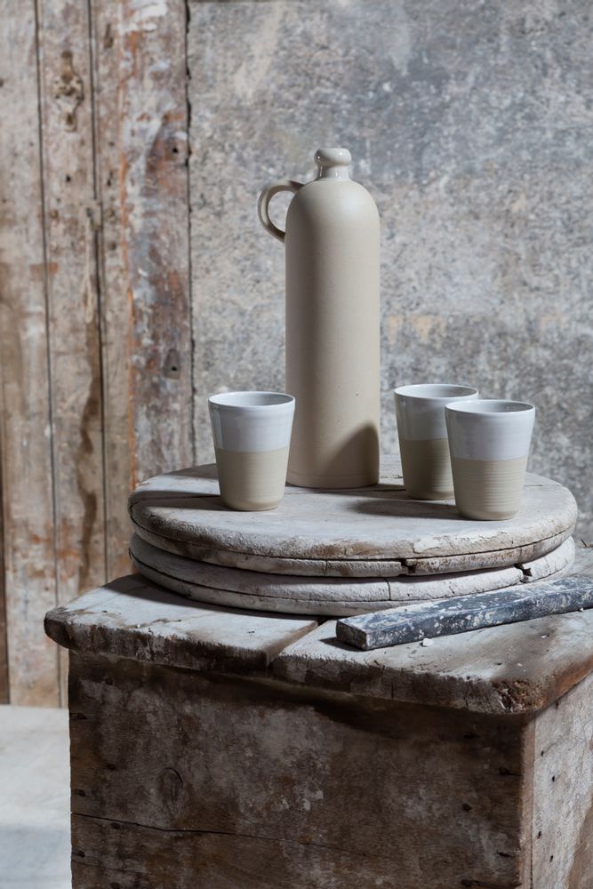 Tea and coffee accessories - stoneware tumbler - MANUFACTURE DE DIGOIN 1875