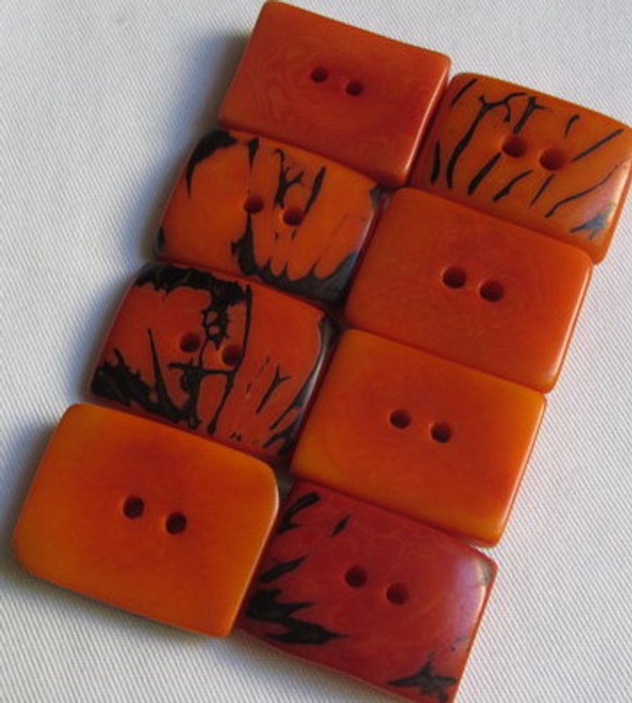 Quincaillerie d'art - Boutons zébrés en ivoire végétal-Tagua - TIERRATAGUA & CREATIERRA