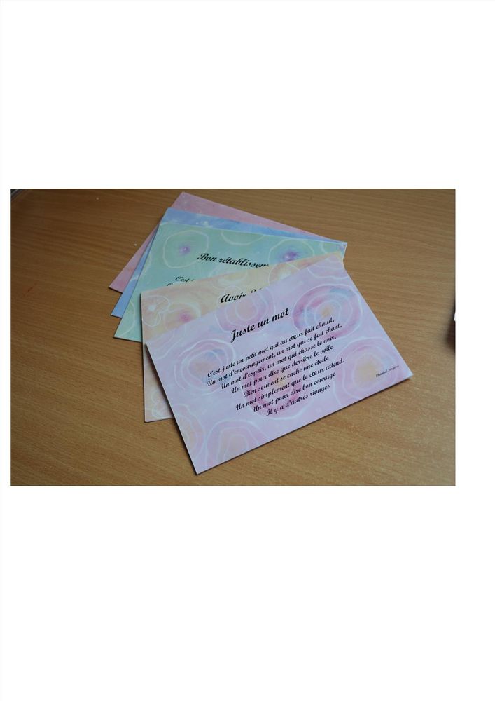 Papeterie - cartes poèmes sentiments - LA FINE PLUME EDITIONS