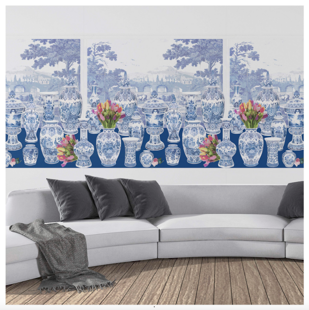 Hotel bedrooms - Nicolette Mayer-Royal Delft Wall Panels - DO NOT USE _ THE NICOLETTE MAYER COLLECTION