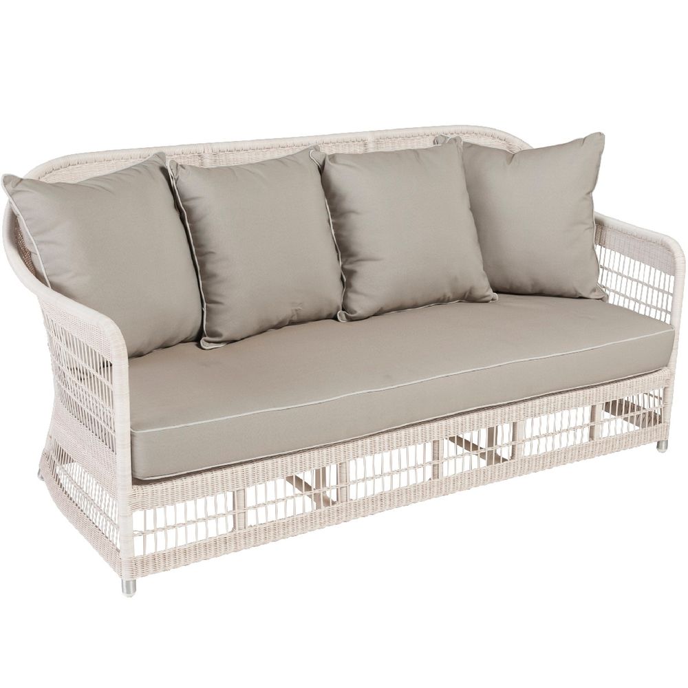 Sofas - BIARRITZ 3-seater resin garden sofa - KOK MAISON