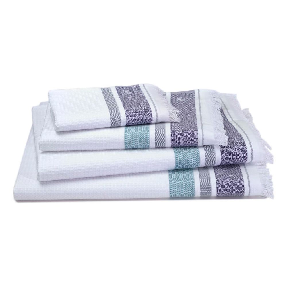 Serviettes de bain - Collection Folk - LE JACQUARD FRANCAIS