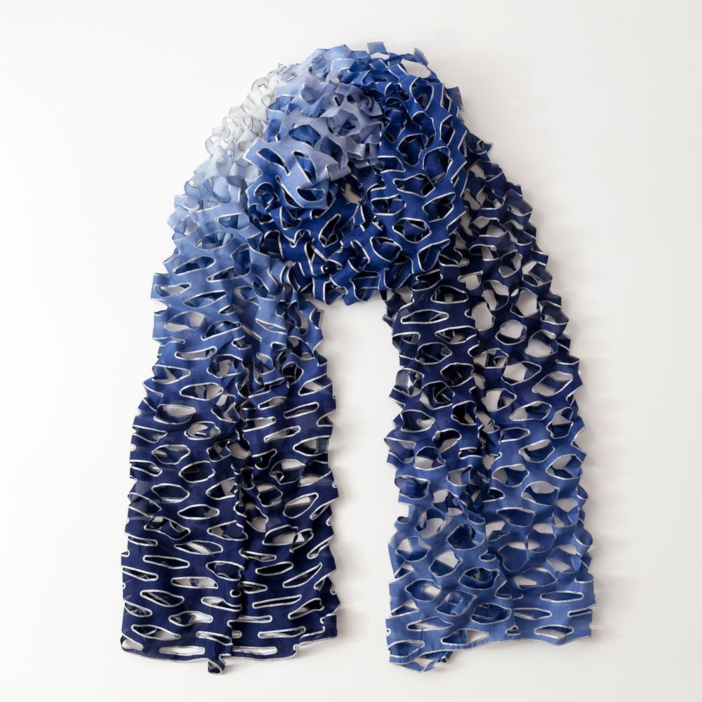 Rideaux et voilages - "ORIGAMI", Foulard en Soie, Rideau en Coton Bio - KEIKO KUROISHI