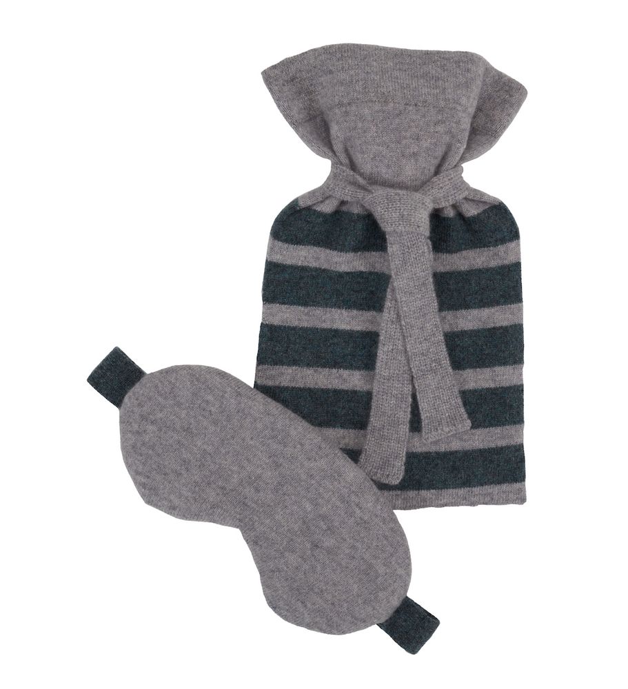 Cadeaux - Scottish Cashmere Eyemask With Liberty Tana Lawn Lining - ROW PINTO KNITWEAR DESIGNS