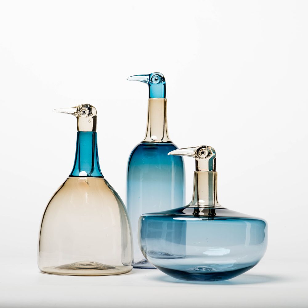 Verre d'art - carafe oiseau - VERGLASS° LUMINAIRES
