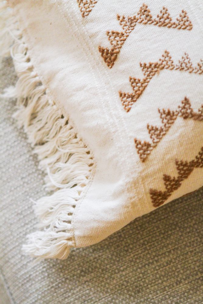 Fabric cushions - CORONA COYUCHI CUSHION COVER - L'ATELIER FOLKLORE