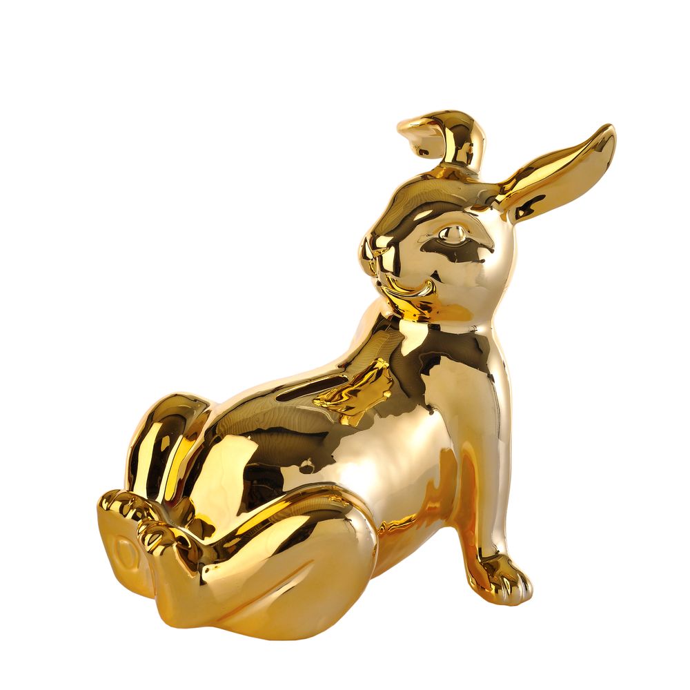 Chambres d'hôtels - Tirelire Bunny ventre/bum doré - POLSPOTTEN
