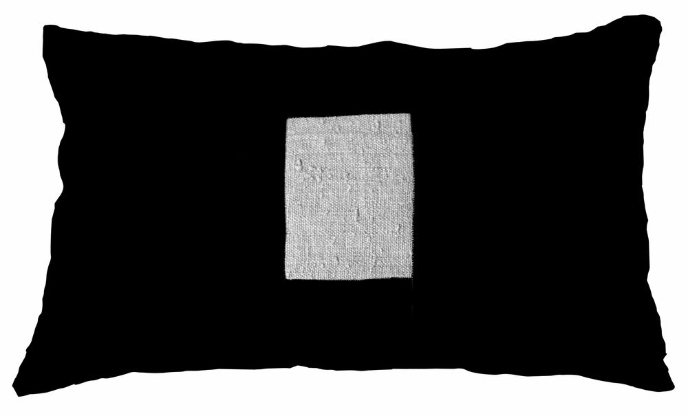 Coussins textile - CHARBON coussin lin et chanvre ancien - OXYMORE PARIS