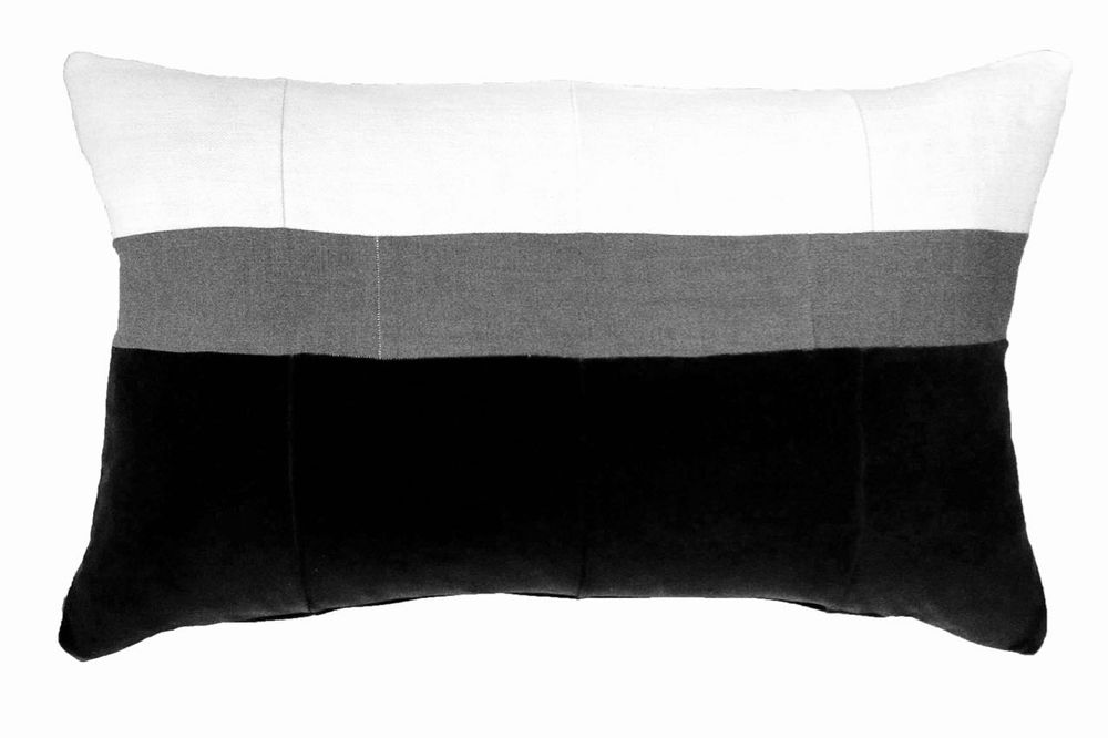 Coussins textile - CHARBON coussin lin et chanvre ancien - OXYMORE PARIS