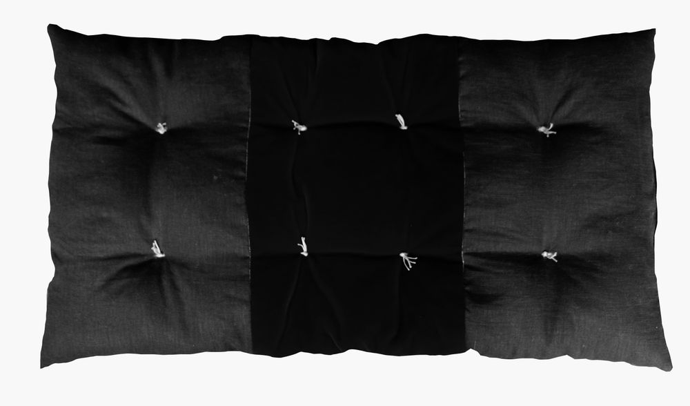 Coussins textile - CHARBON coussin matelassé lin et chanvre anciens - OXYMORE PARIS