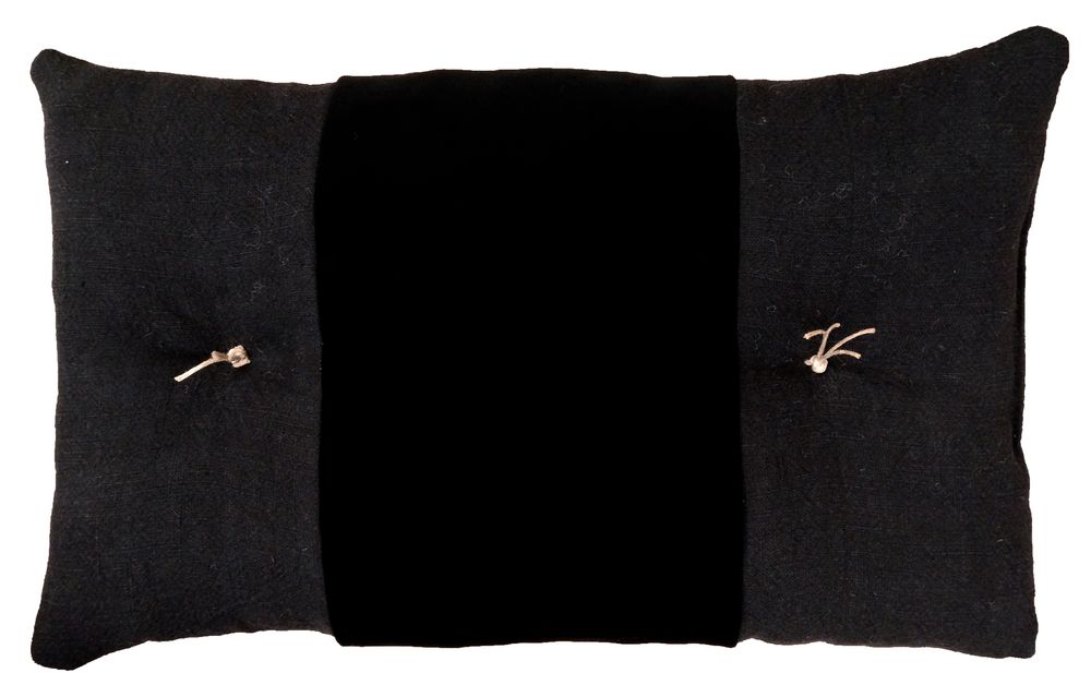 Coussins textile - CHARBON coussin matelassé lin et chanvre anciens - OXYMORE PARIS