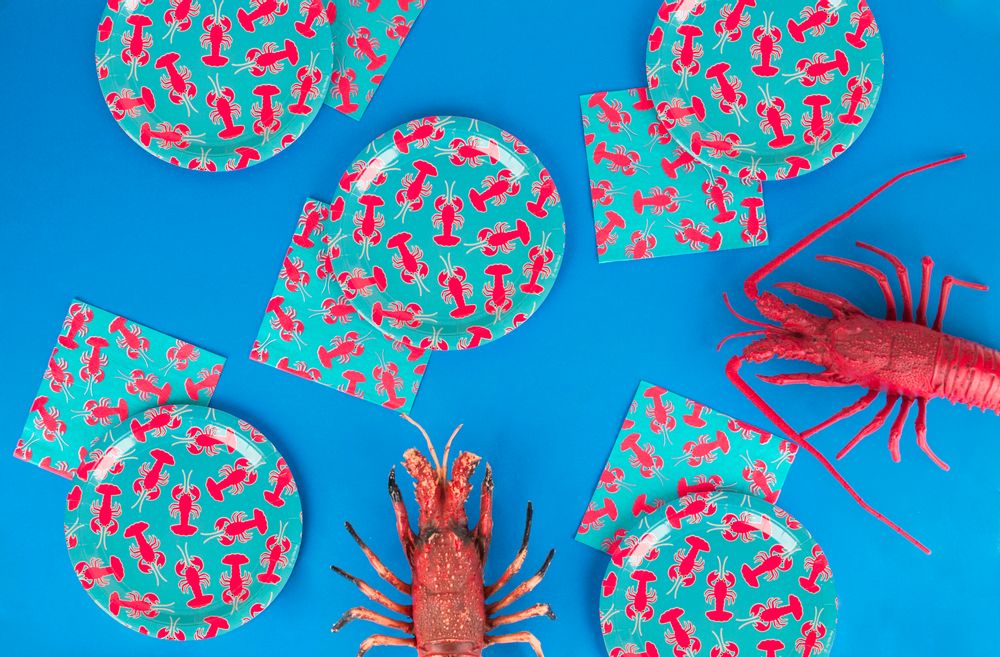 Anniversaires - 8 assiettes - Homards - MY LITTLE DAY