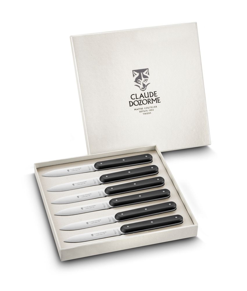 Gifts - NAVETTE 6.16 table knife - Claude Dozorme - Set of 6 knives - LAGUIOLE CLAUDE DOZORME