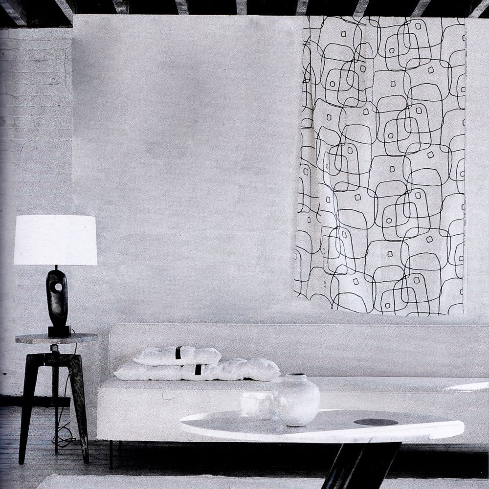 Coussins textile - CHARBON coussin matelassé lin et chanvre anciens - OXYMORE PARIS