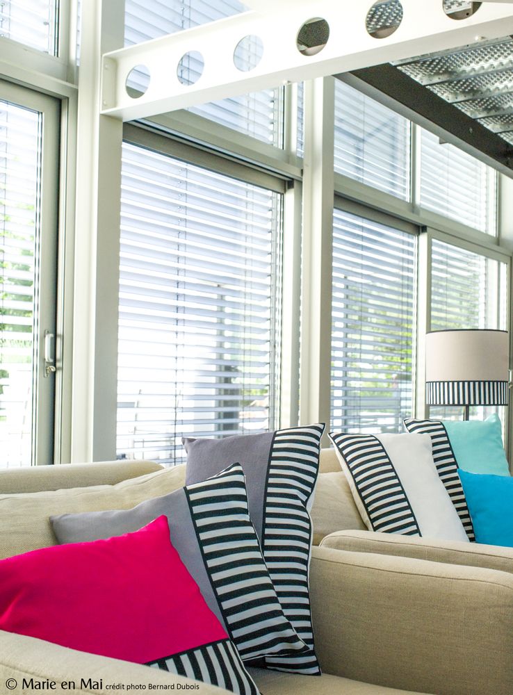 Coussins textile - COUSSINS- Collection LAMPIONS - MARIE EN MAI