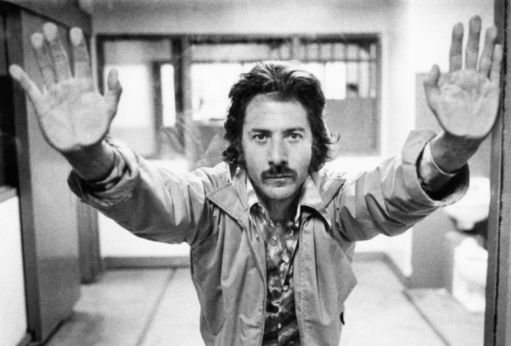 Art glass - Dustin Hoffman On Set - EDGE PRINTS