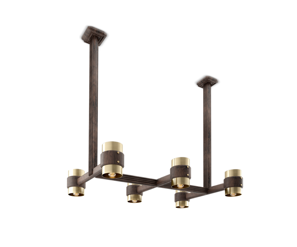 Ceiling lights - Whittle Suspension Lamp - WOOD TAILORS CLUB