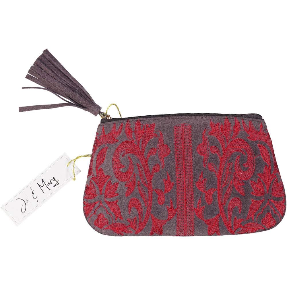 Leather goods - Embroidered Leather Wallet - JO & MARG