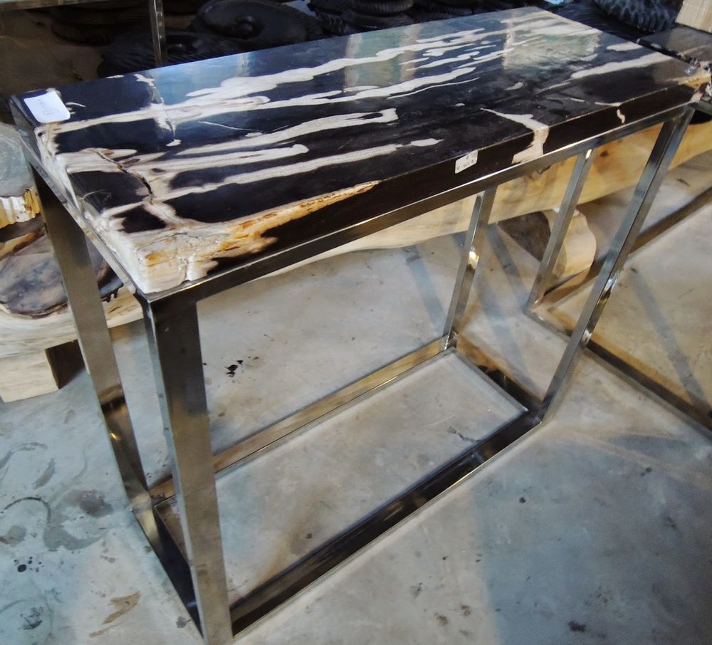 Office furniture and storage - Metal & wood console - WILD-HERITAGE.COM