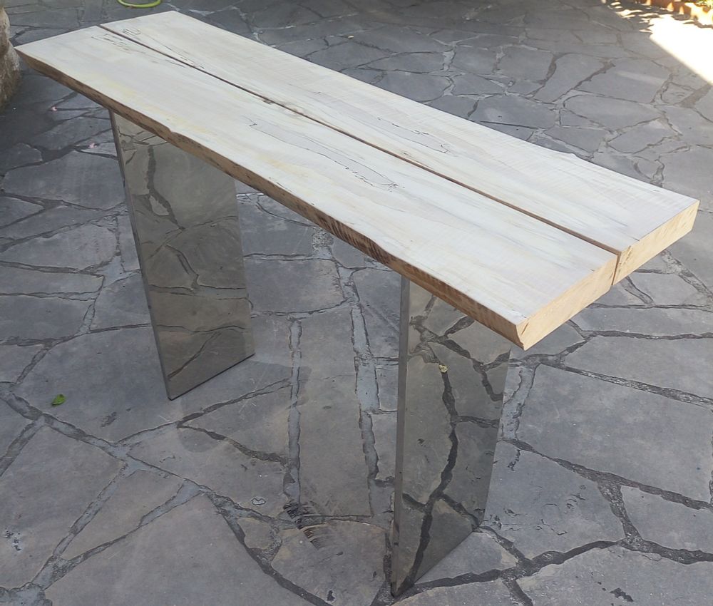 Office furniture and storage - Metal & wood console - WILD-HERITAGE.COM
