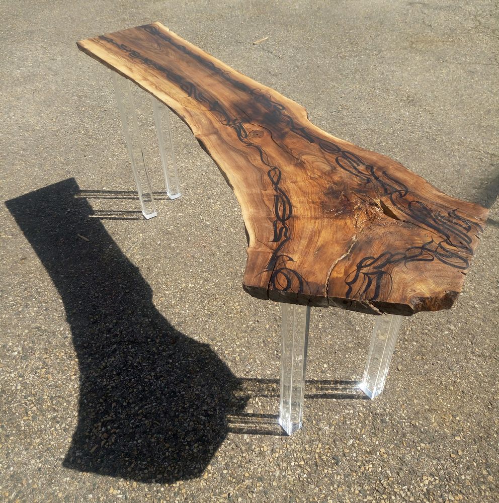 Office furniture and storage - Metal & wood console - WILD-HERITAGE.COM