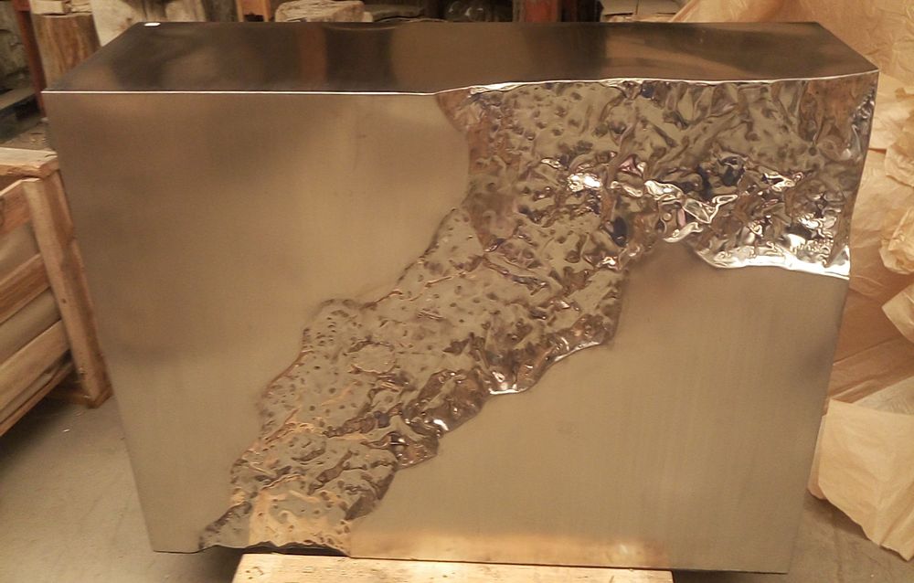 Aménagements pour bureau - Console metal inox. - WILD-HERITAGE.COM
