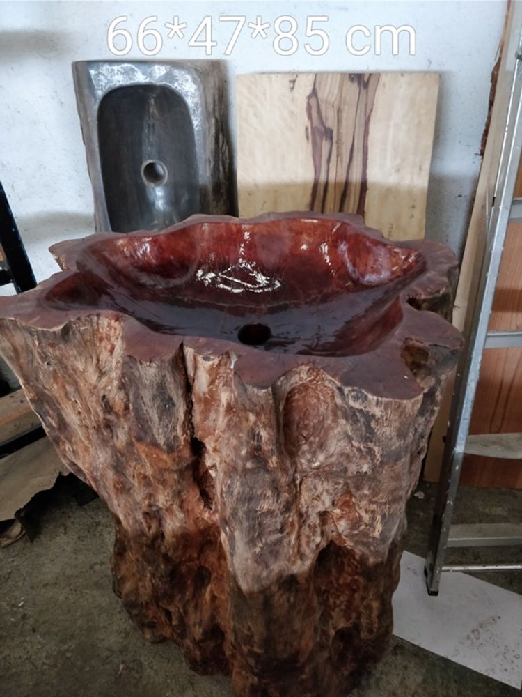 Sinks - Wood and root basins - WILD-HERITAGE.COM