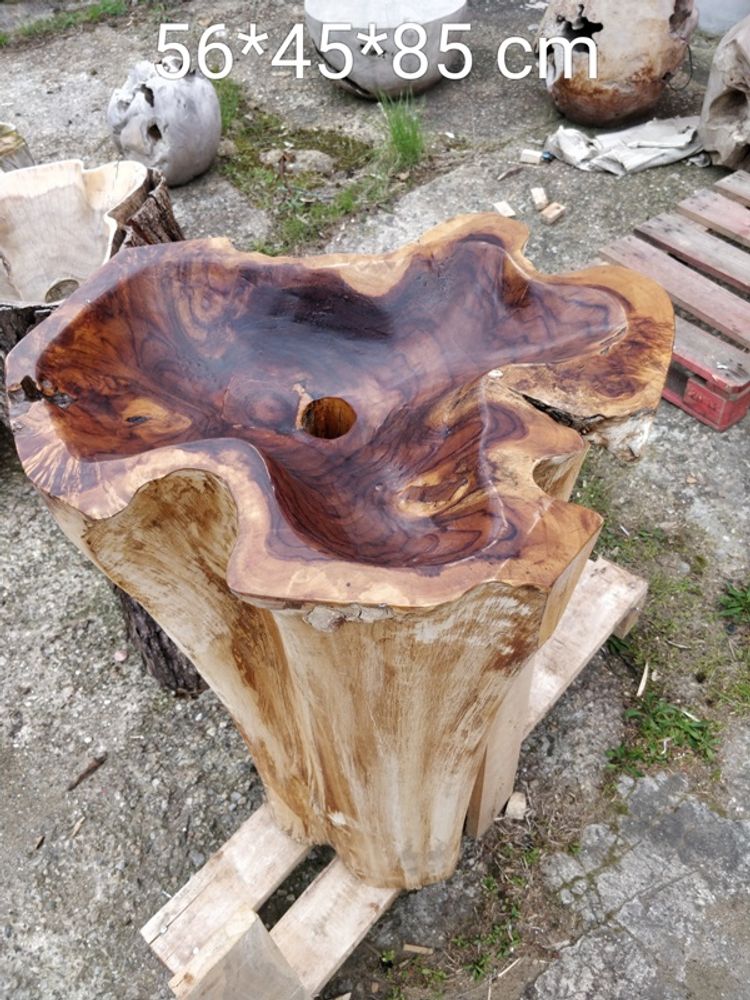Sinks - Wood and root basins - WILD-HERITAGE.COM