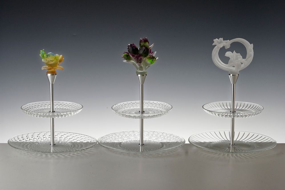 Objets de décoration - serviteur 2 etages - CRISTAL DE PARIS
