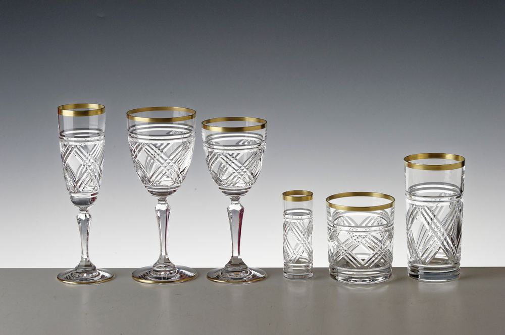 Glass - GLASSES TANGIER GOLD - CRISTAL DE PARIS