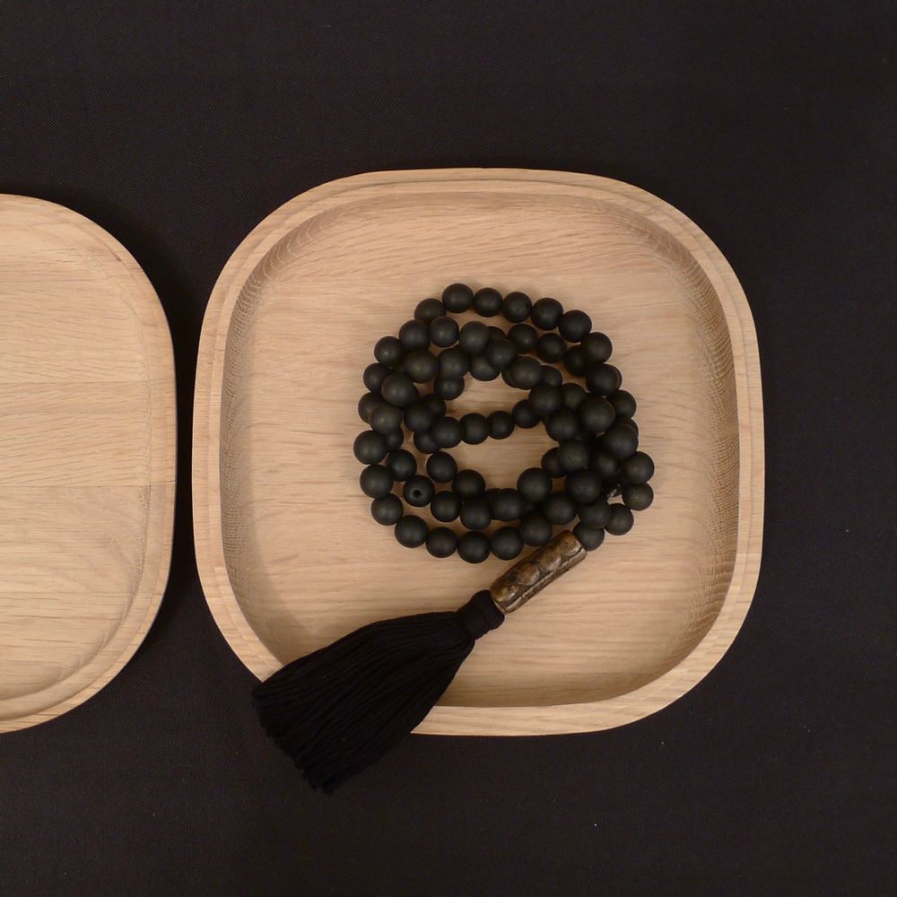 Decorative objects - African Prayer Bead Mala Necklace with Bronze - STUDIO JULIA ATLAS